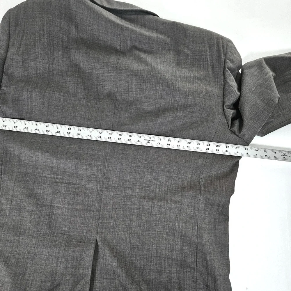 Jos. A. Bank Mens 52L Two Piece Suit Charcoal Gray 100% Wool Pleated Pants